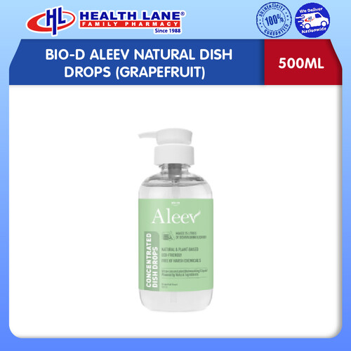 BIO-D ALEEV NATURAL DISH DROPS (GRAPEFRUIT) (500ML)
